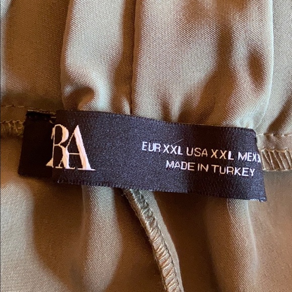 NWT Zara Olive Green joggers Size XXL - Picture 9 of 11